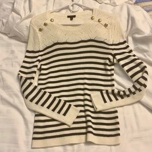 Talbots nautical striped sweater